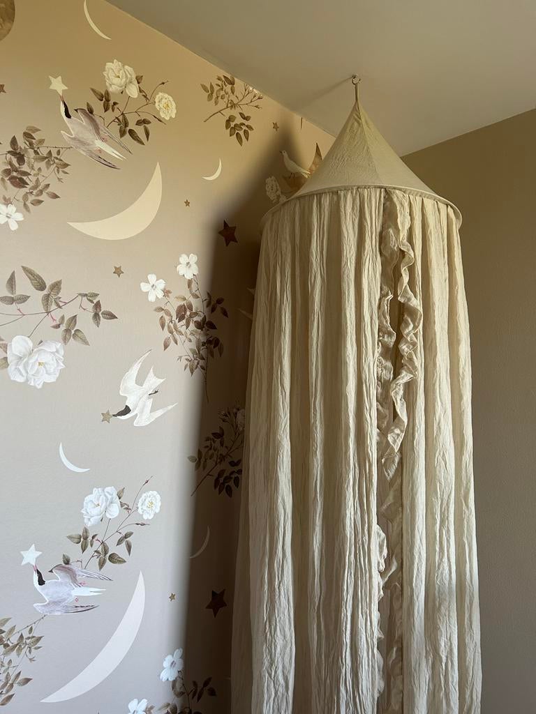 Klamboe voor baby/kinderkamer - Taupe/Beige, Kinderen en Baby's, Kinderkamer | Inrichting en Decoratie, Zo goed als nieuw, Klamboe