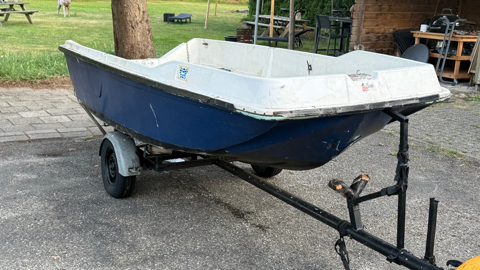 Opknapper: bootje met trailer, Ophalen, Gebruikt