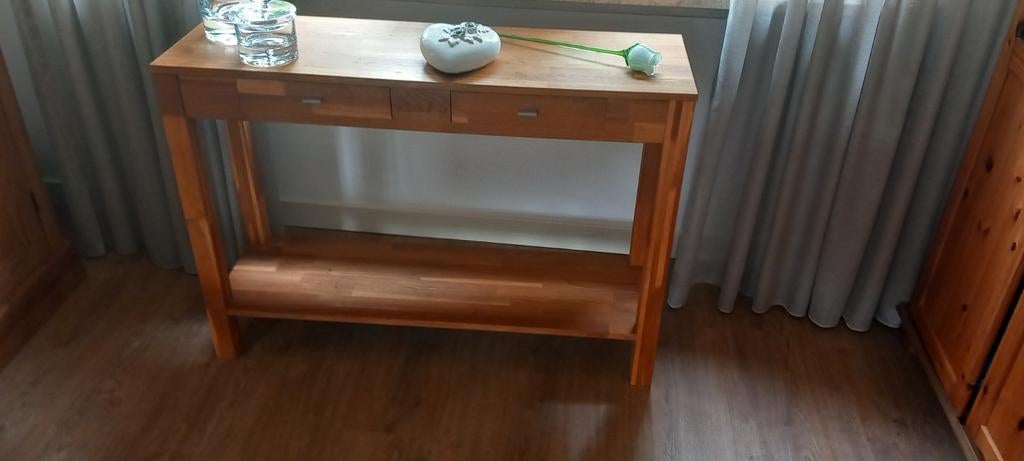 Houten sitetable 109 x 34,5 x 77cm, Ophalen, 25 tot 50 cm, Rechthoekig, 100 tot 150 cm