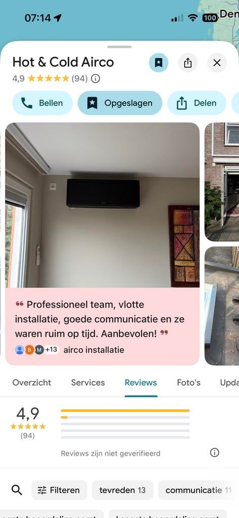 Airco leveren&installeren Erkend monteur Snel geplaatst, Ophalen, Koelen en Ontvochtigen, Nieuw, 3 snelheden of meer