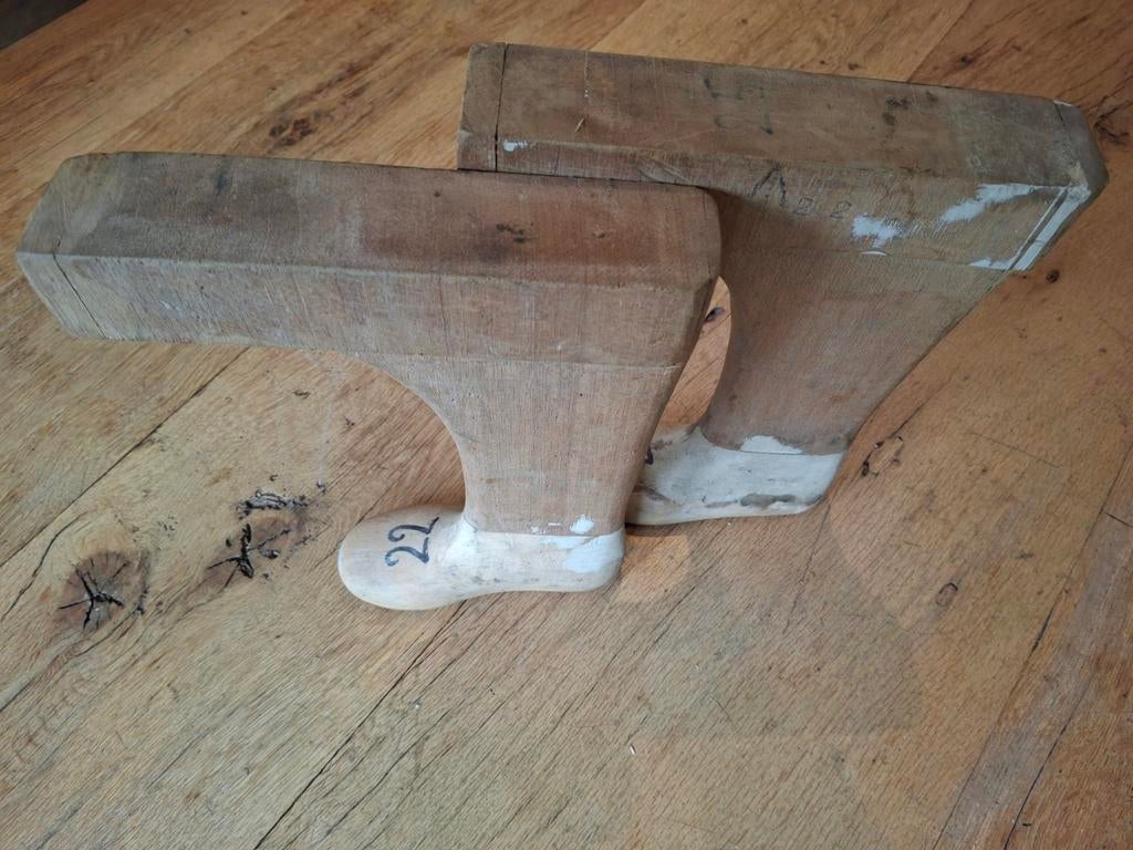 Vintage houten schoenleesten - Maat 22, Ophalen of Verzenden