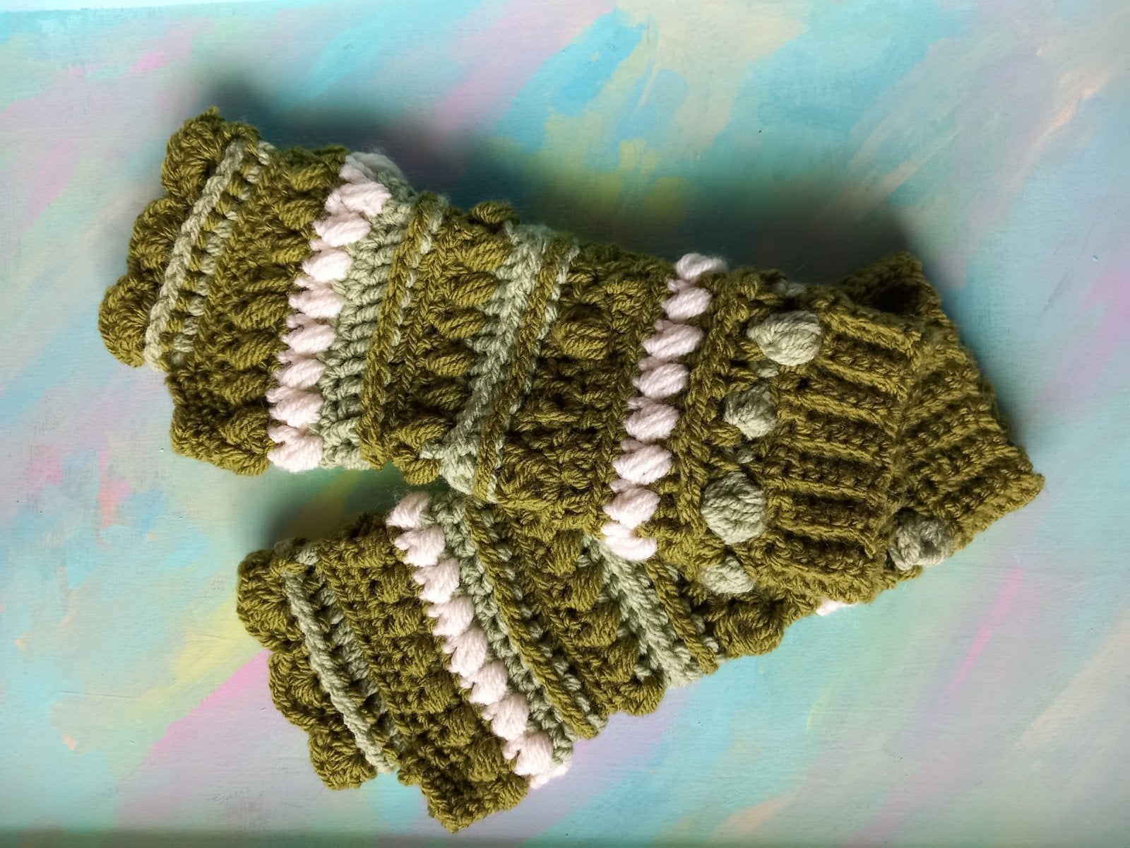 polswarmer/vingerloze handschoen, Meisje, Handgemaakt, Nieuw, Ophalen of Verzenden