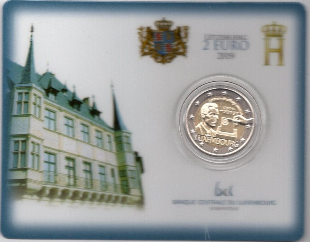 2 Euro Luxemburg 2019 - Stemrecht met MMT KNM - BU Coincard, Verzenden, Luxemburg, 2 euro, Losse munt