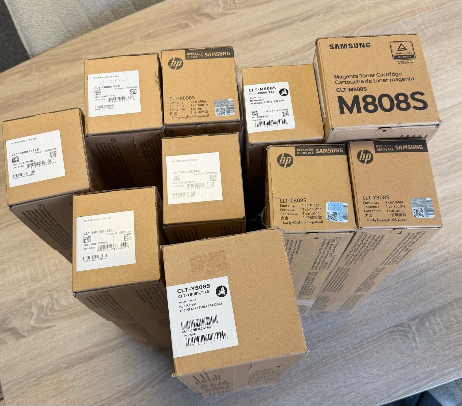 Samsung Toner Cartridges CLT-M808S, CLT-K808S, CLT-C808S, CL, Computers en Software, Ophalen, Nieuw, Toner