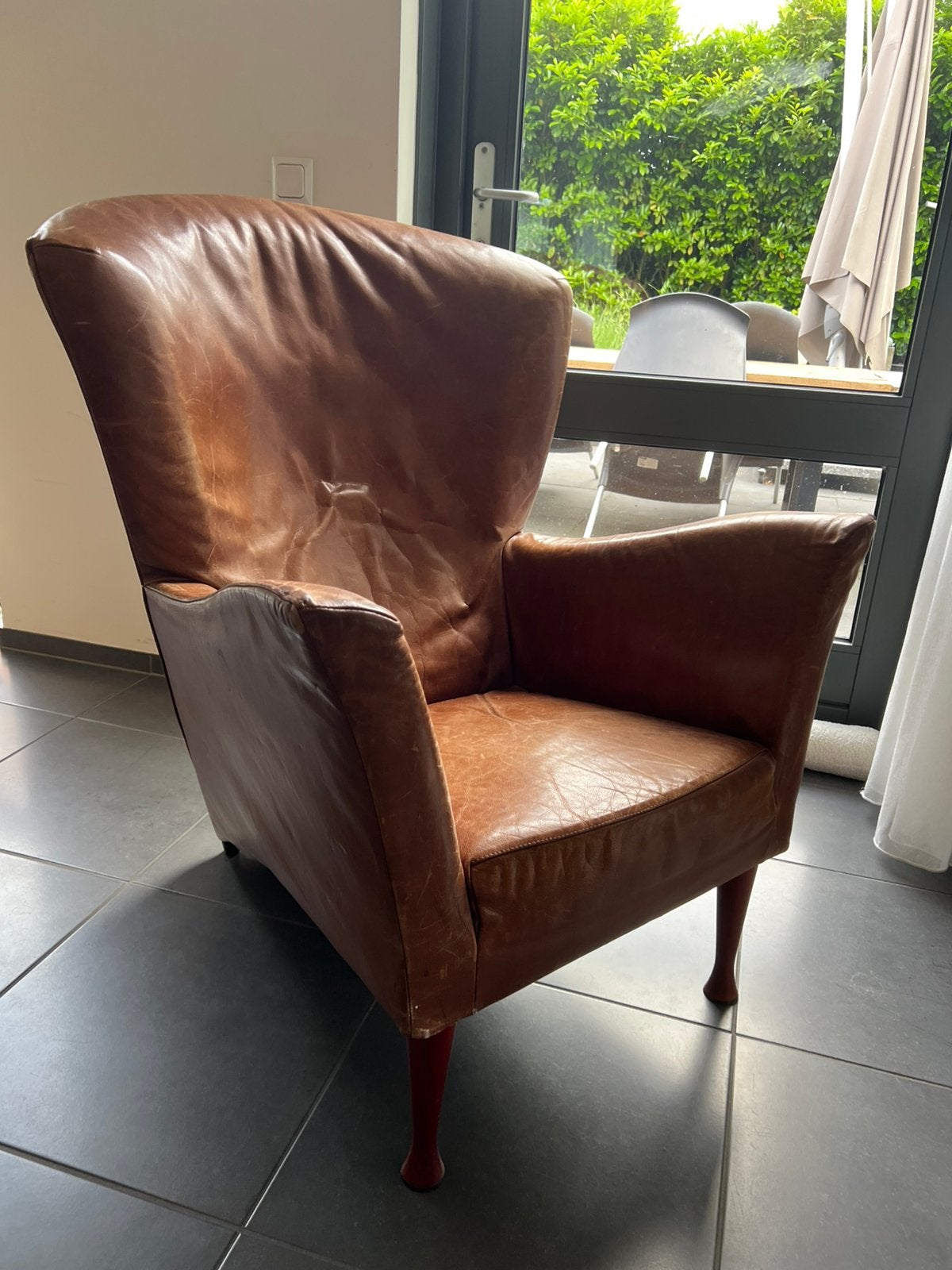 Montis Castor, Gerard van den Berg, opknapper, Huis en Inrichting, Fauteuils, Ophalen, Gebruikt, 75 tot 100 cm, Leer
