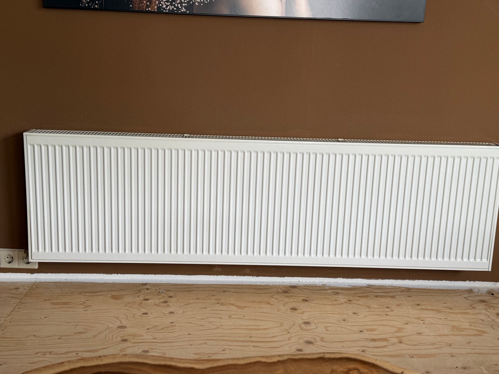 Witte radiator - 180 cm breed, 48 cm hoog, Ophalen, 30 tot 80 cm, Gebruikt, Radiator