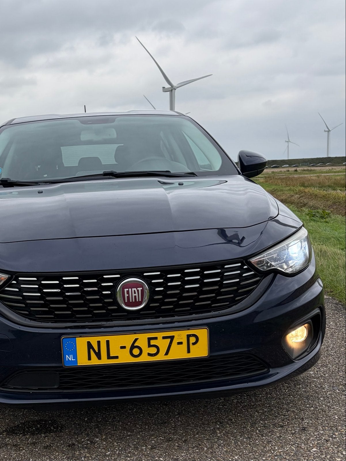 Fiat Tipo 1.6 Multijet 16V 120pk 2017 Blauw, Auto's, Voorwielaandrijving, 4 cilinders, Blauw, Origineel Nederlands