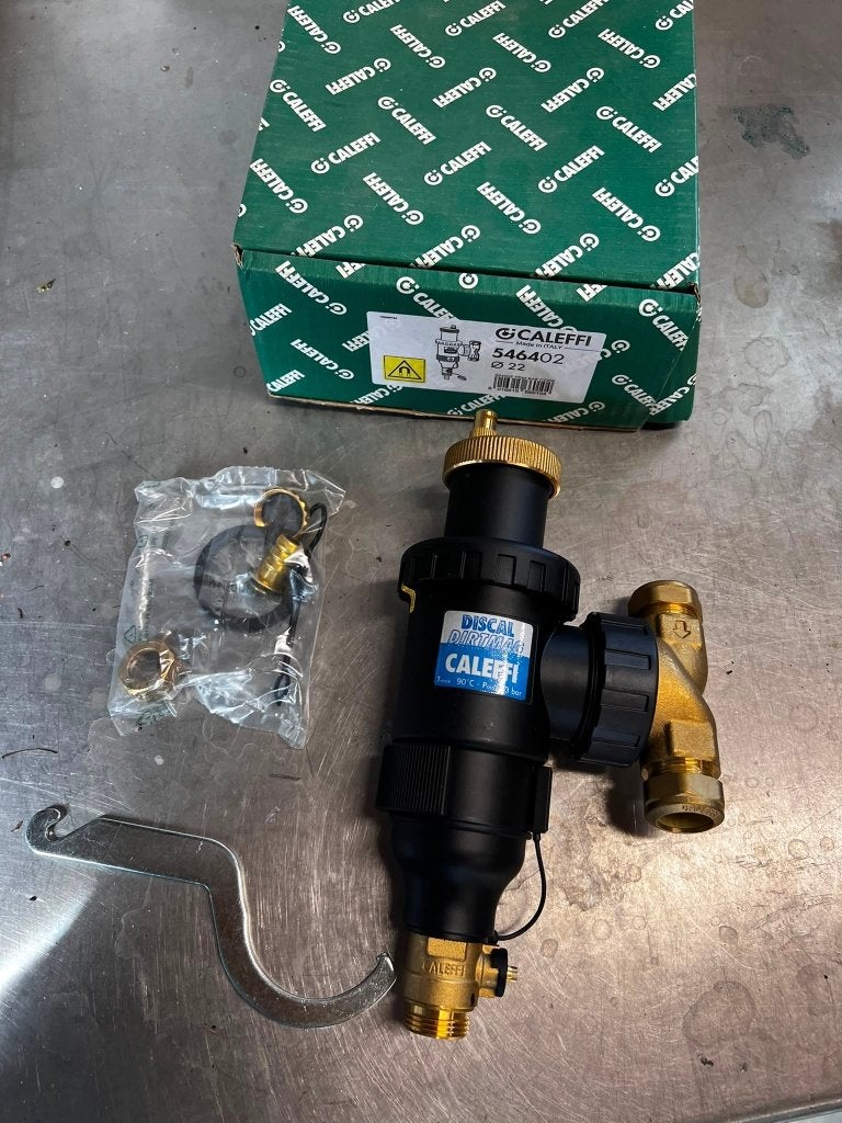 Caleffi DiscalDirtmag Lucht & Vuilafscheider 22MM, Doe-het-zelf en Verbouw, Minder dan 30 cm, Overige typen, Nieuw, Minder dan 60 cm