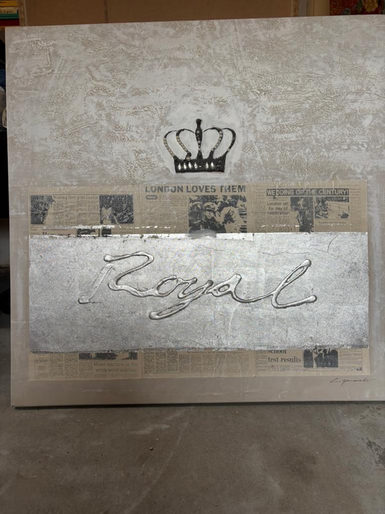 Set stijlvolle wanddecoratie, 1meter x 1 meter, Ophalen, Zo goed als nieuw, Schilderij, Minder dan 50 cm
