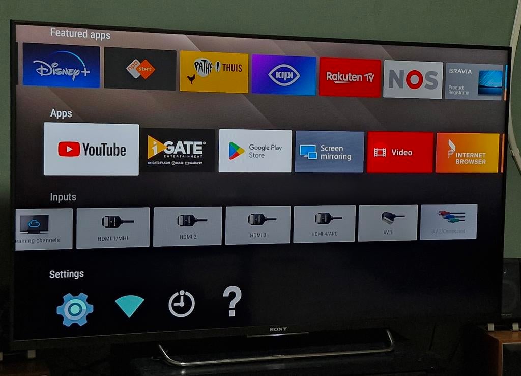 Sony Bravia 50 inch TV (KDL-50W805C) + 3D bril, 50 Hz, Ophalen of Verzenden, Zo goed als nieuw, Sony