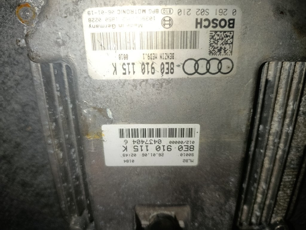 Audi A4 B7 2.0 TFSI ECU 8E0910115K Bosch MED9.1 0261S02210, Auto-onderdelen, Ophalen, Audi