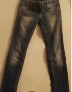 MET angel Skinny spijkerbroek Jeans vintage Blauw W28, Ophalen of Verzenden, Zo goed als nieuw, Blauw, W28 - W29 (confectie 36)