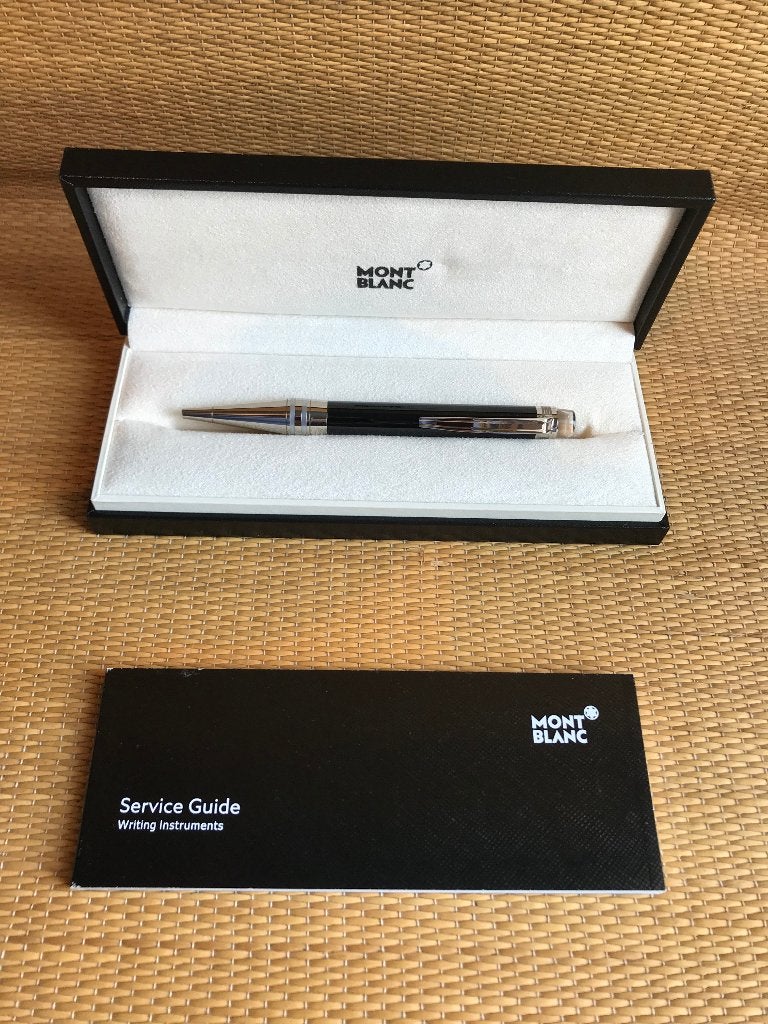 MONTBLANC DOUE STARWALKER PRECIOUS RESIN PLATINUM NIEUW, Verzamelen, Balpen, Nieuw, Met doosje, Ophalen of Verzenden