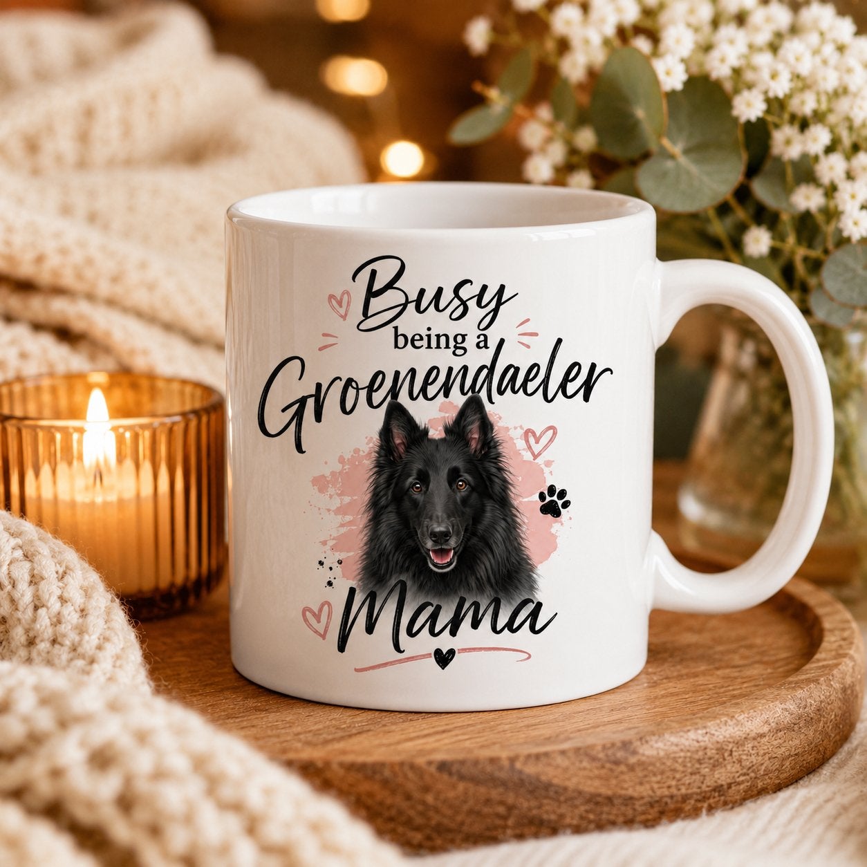 Busy being a Groenendaeler Mama - Mok, Dieren en Toebehoren, Verzenden, Nieuw
