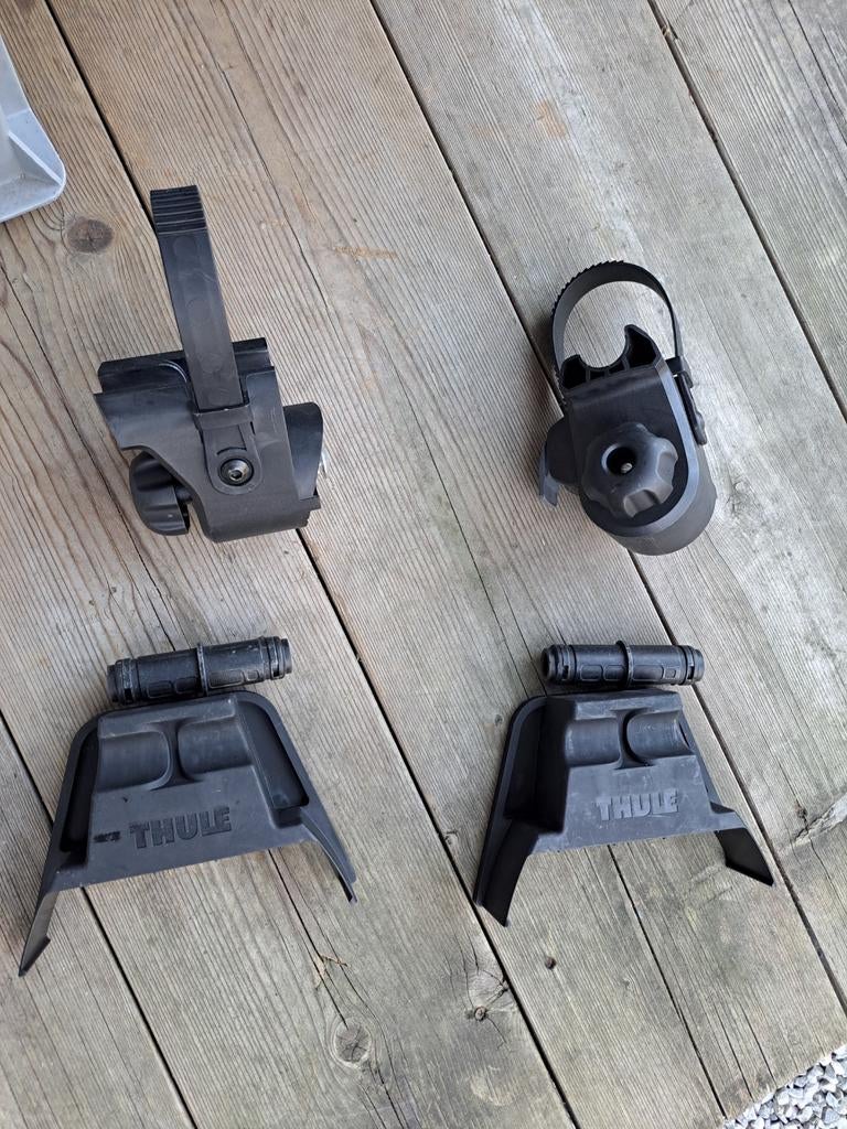 Thule Slide Out 2 x Voorvork Hulpstukken voor Fietsendrager, Ophalen of Verzenden, Gebruikt, Thule