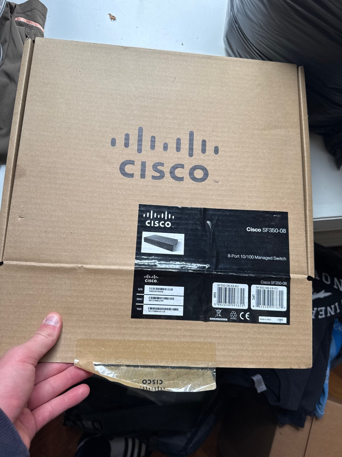 Cisco SF350-08 8-Poorts Managed Switch, Computers en Software, Ophalen of Verzenden, Nieuw