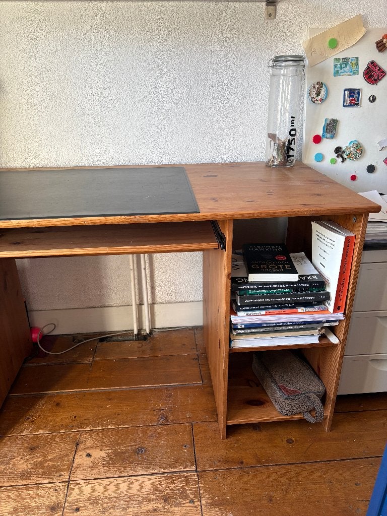 bureau, Overige typen, Gebruikt, Hout, Bruin