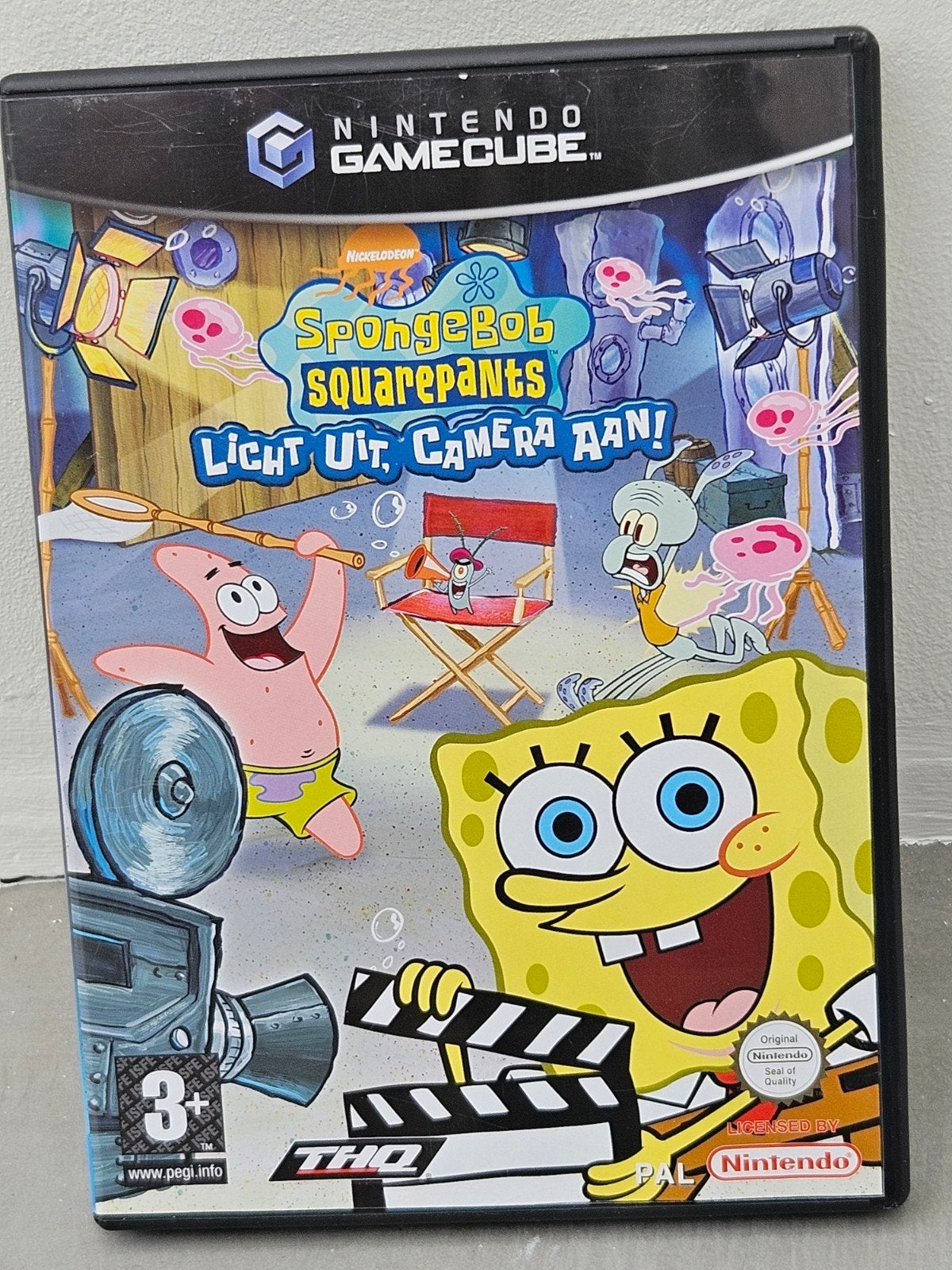 Spongebob Squarepants Licht Uit, Camera Aan Gamecube, Spelcomputers en Games, Games | Nintendo GameCube, Gebruikt, 1 speler, Ophalen of Verzenden