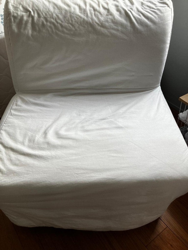 Ikea Lycksele Lövas slaapbank naturel - 1 persoons, Ophalen, Gebruikt, Eenpersoons, 190 cm of minder