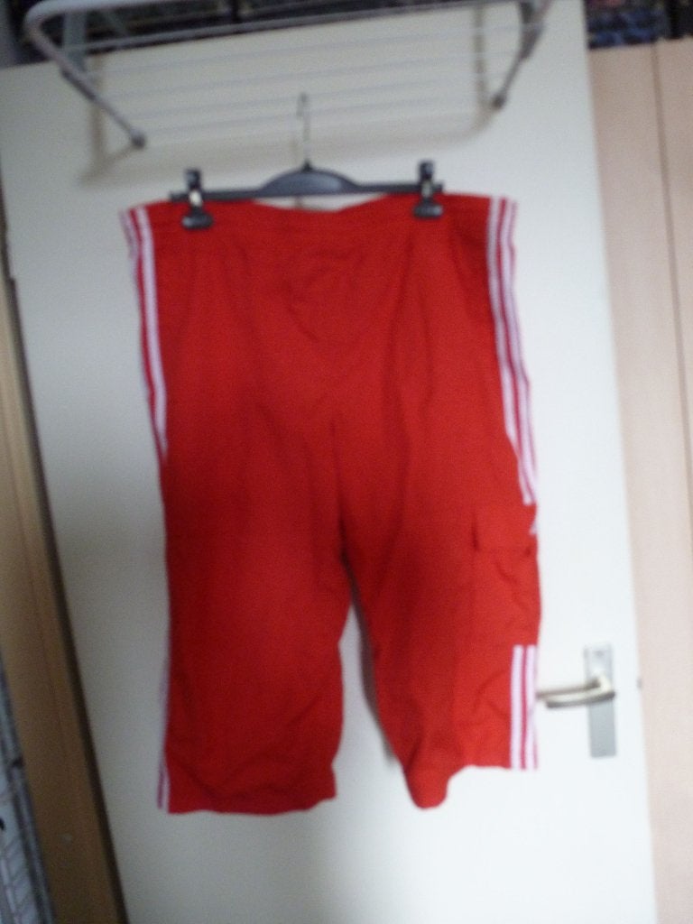 sportbroek 7/8 ADIDAS ROOD WIT 46 -GRATIS zend, Verzenden, Maat 46/48 (XL) of groter, Nieuw, Fitness of Aerobics