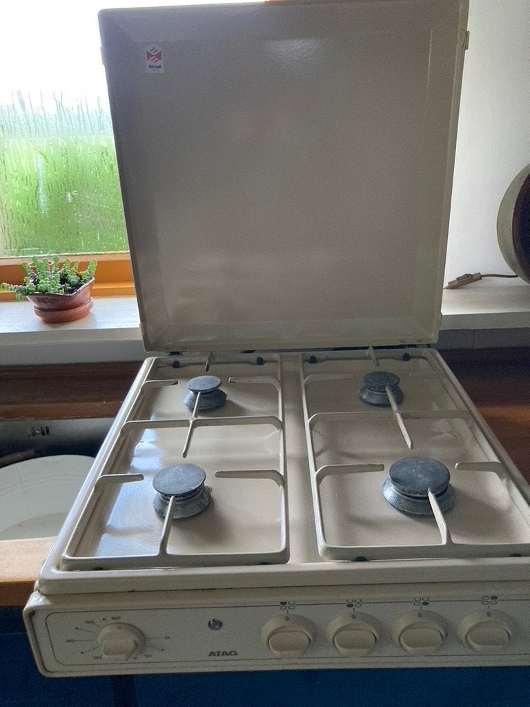 vierpits gasstel, Ophalen, Gebruikt, 4 kookzones, Gas