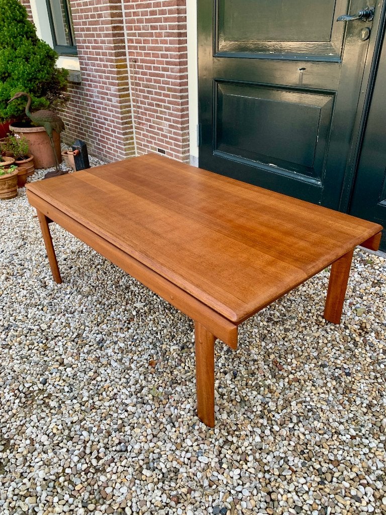 Vintage teak salontafel H.W. Klein voor Bramin, Ophalen, Gebruikt, 100 tot 150 cm, 50 tot 100 cm