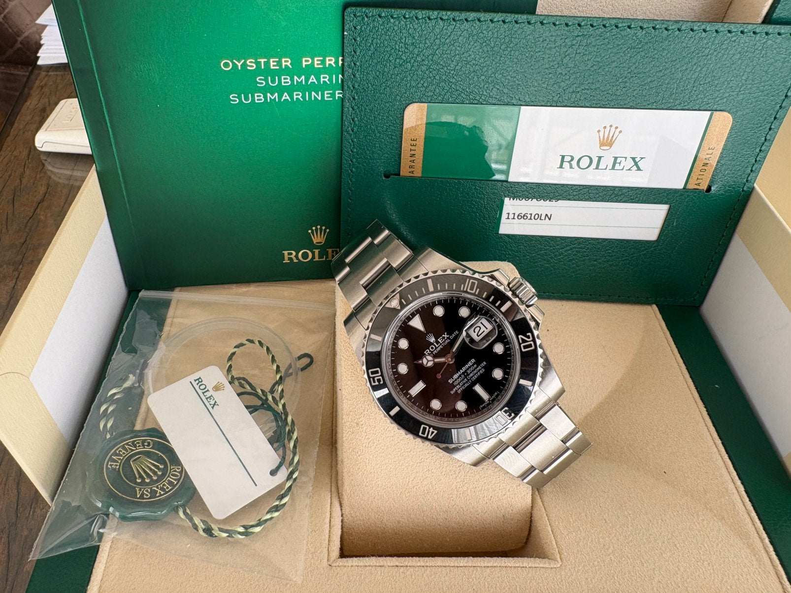 Rolex Submariner Date 116610LN, Ophalen, Polshorloge, Zo goed als nieuw, Rolex