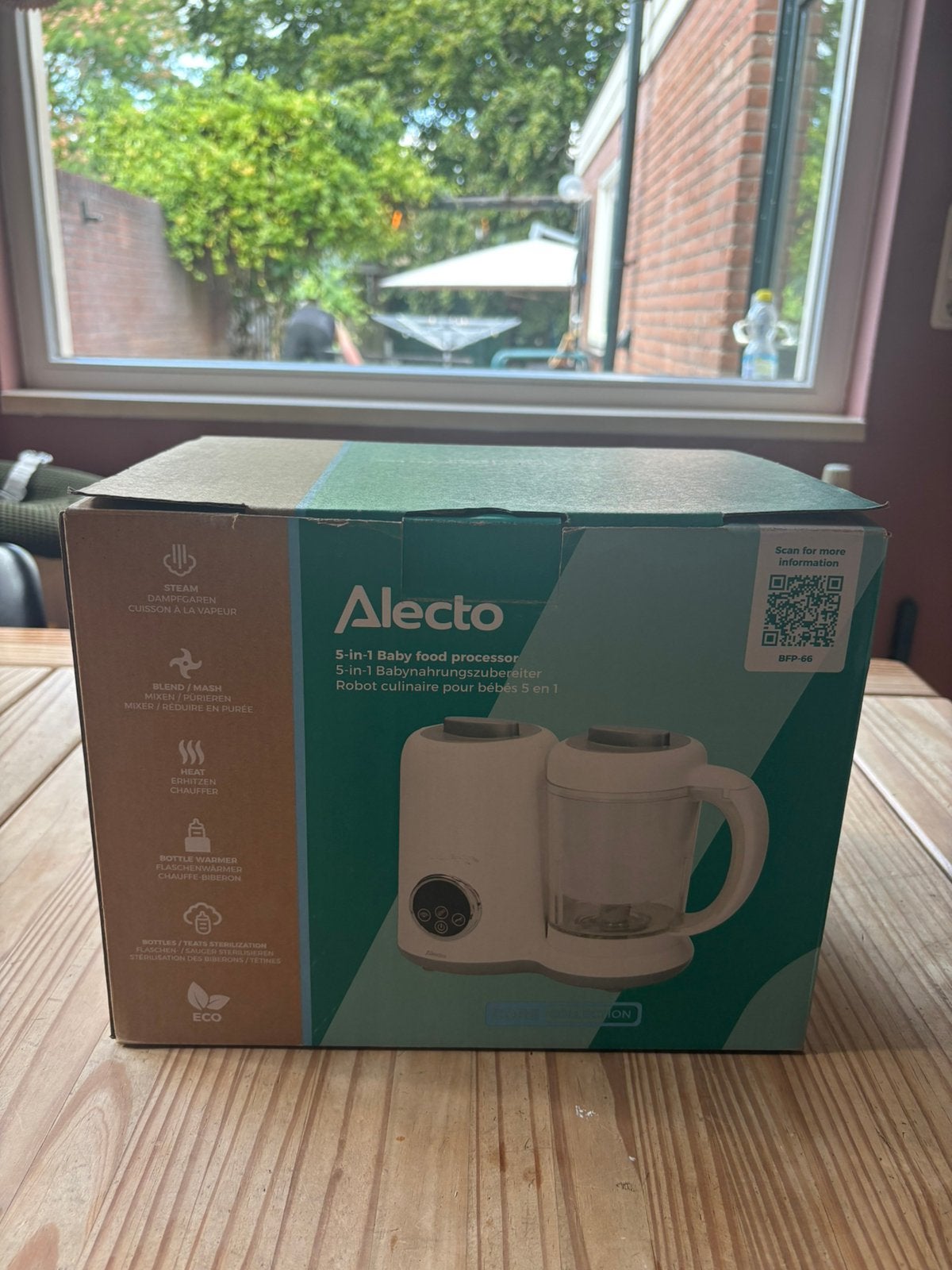 Alecto 5-in-1 food processor / flessenwarmer, 4 liter of meer, Ophalen, Nieuw, 3 snelheden of meer