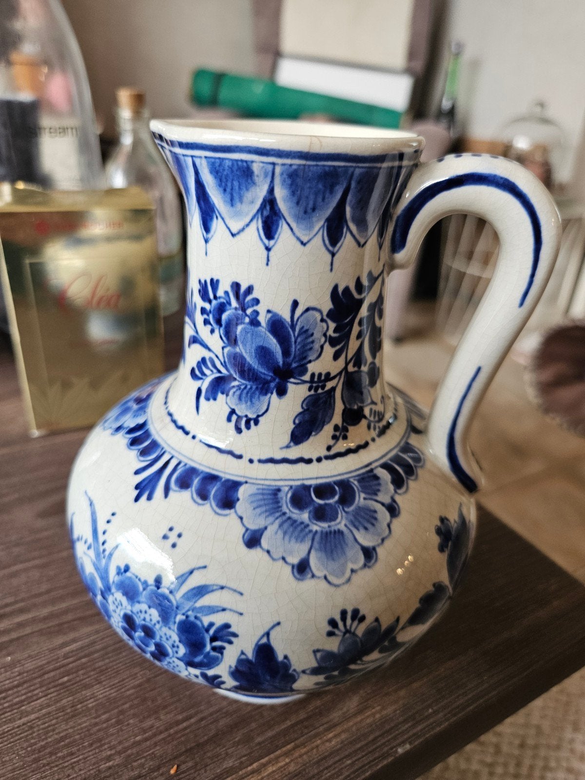 Delfts Blauwe Kan - Handgeschilderd, Antiek en Kunst, Ophalen of Verzenden