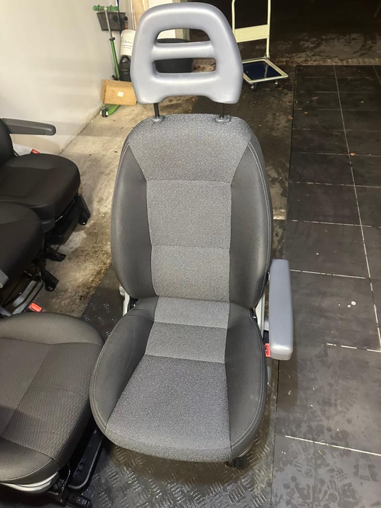 Bijrijdersstoel Ducato Boxer Ducato buscamper Grijs / Zwart, Ophalen of Verzenden, Gebruikt, Opel