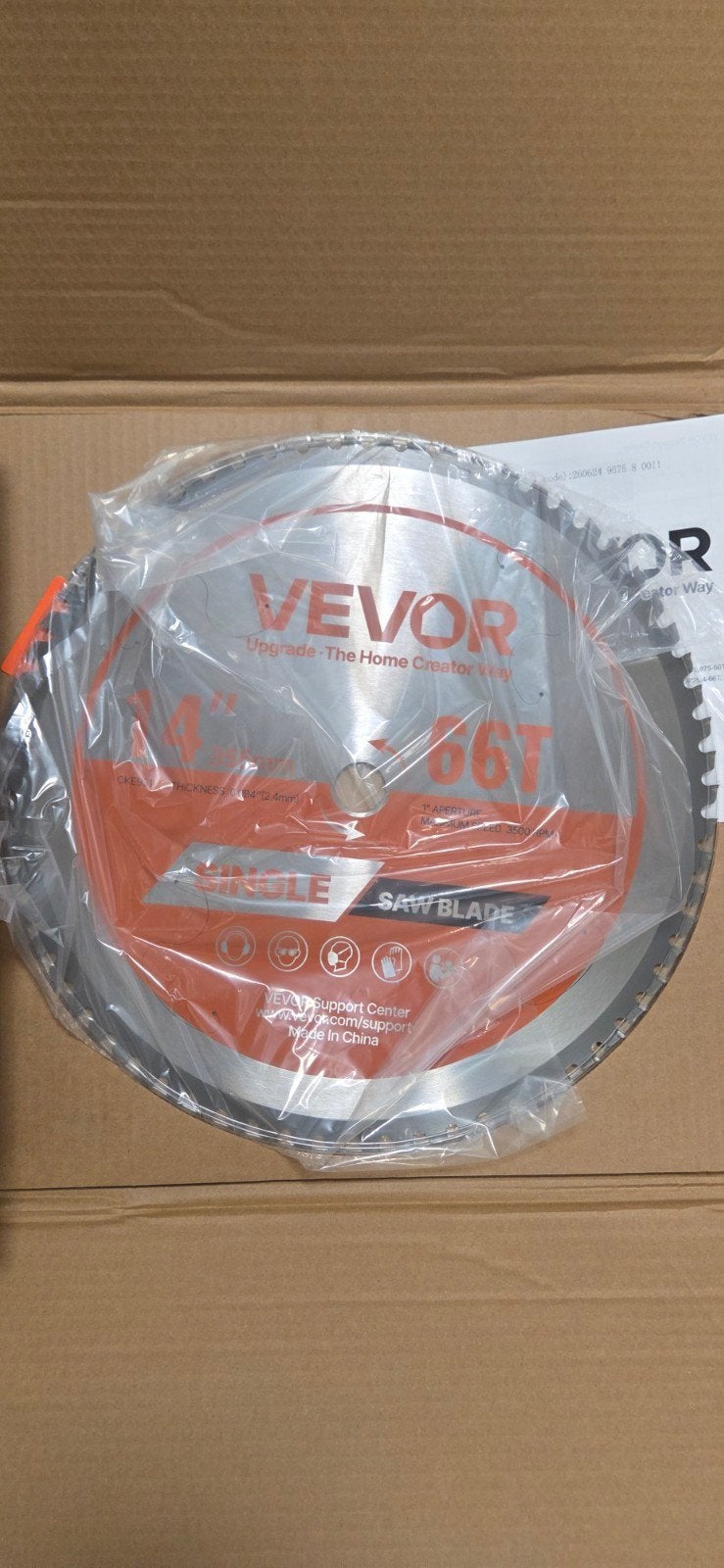 Vevor Cirkelzaagblad 355mm 66T - Nieuw