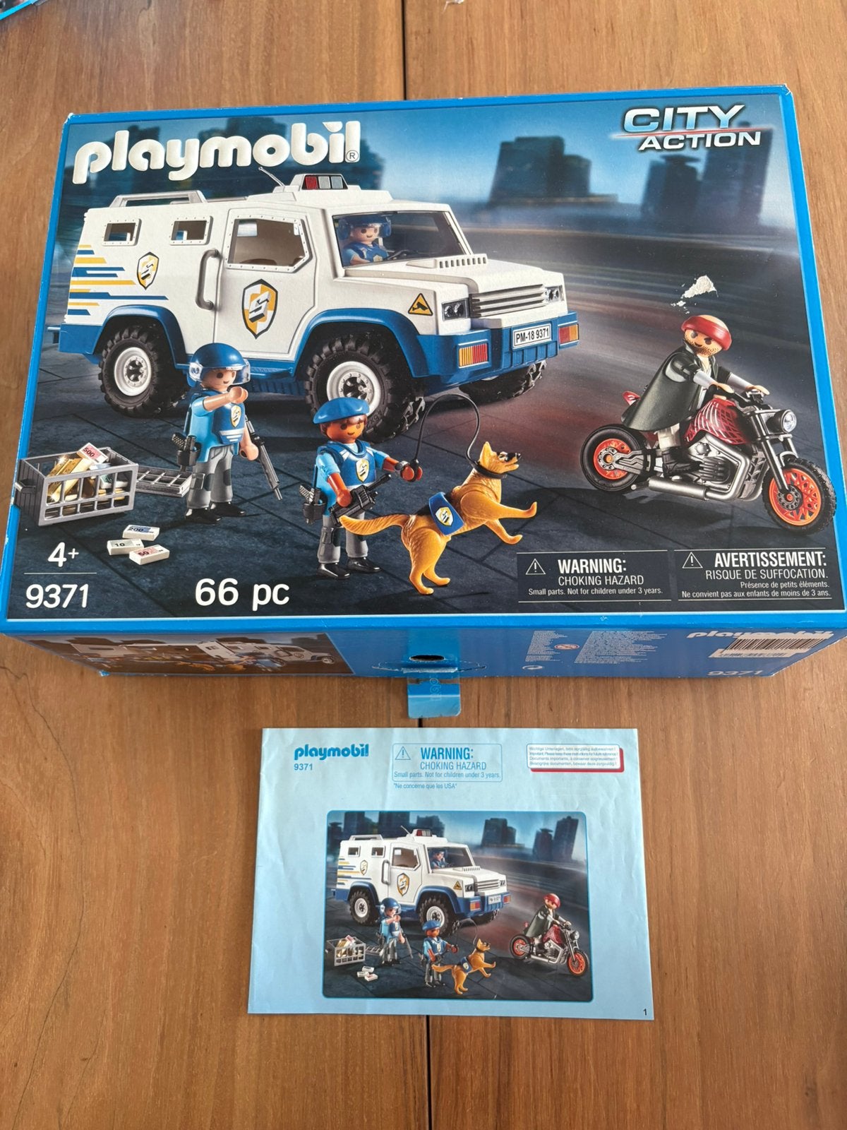 Playmobil 9371 politie en boef compleet, Ophalen, Complete set, Voertuig, Zo goed als nieuw