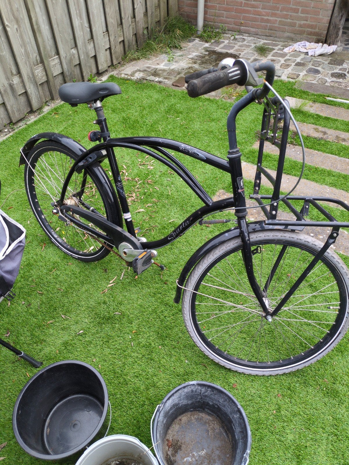 Sparta Pick-up Fiets - Zwart, Zo goed als nieuw, Ophalen, Terugtraprem, Sparta, Versnellingen