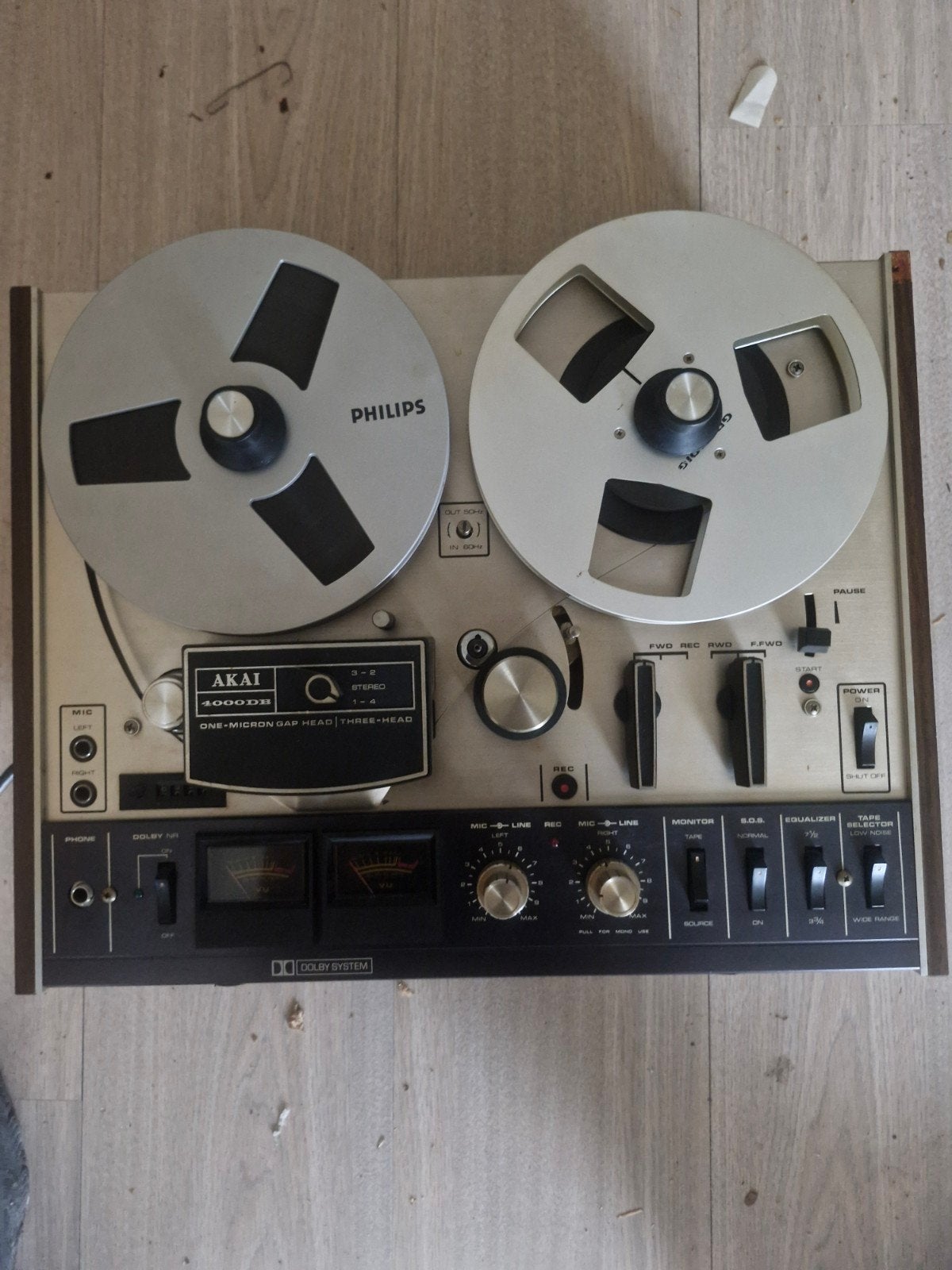 Akai 4000DB Bandrecorder met Dolby System, Audio, Tv en Foto, Ophalen of Verzenden, Bandrecorder, Met banden
