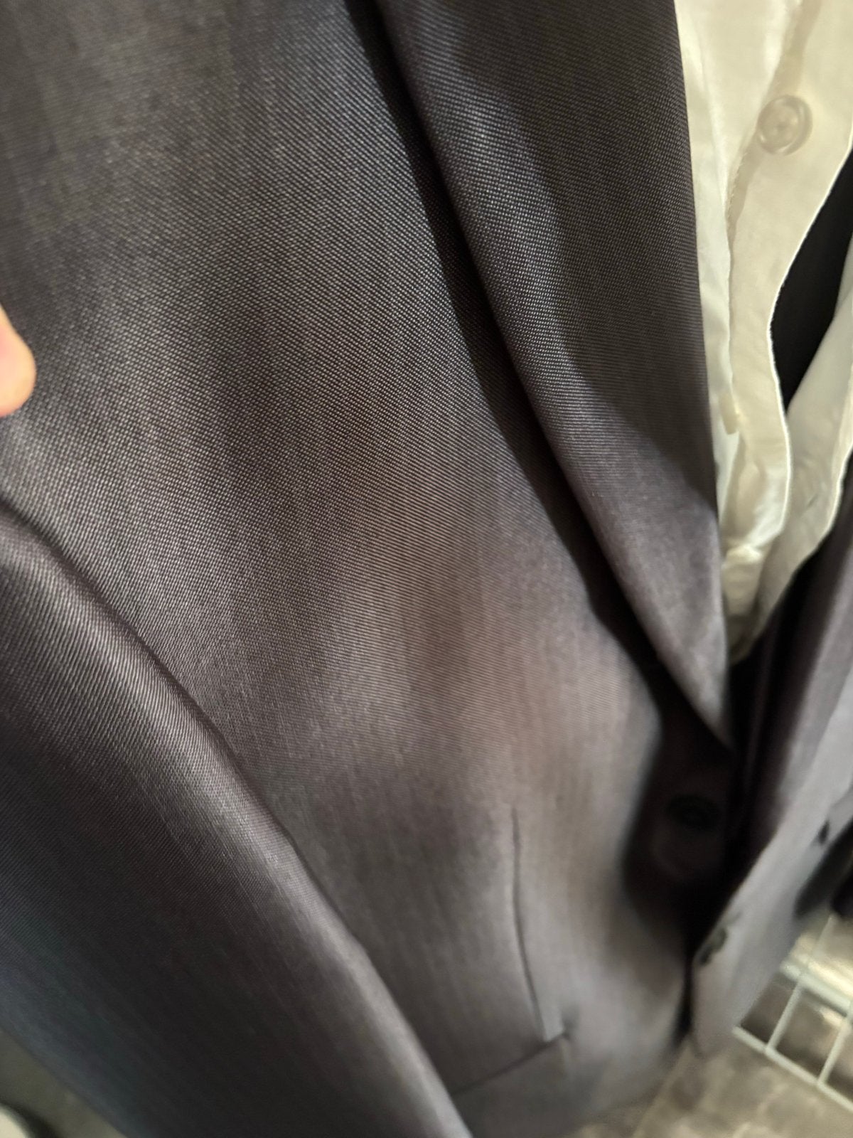Angelo Litrico Slim Fit Pak - Grijs met streepdessin, Ophalen, Zo goed als nieuw, Overige maten, Grijs
