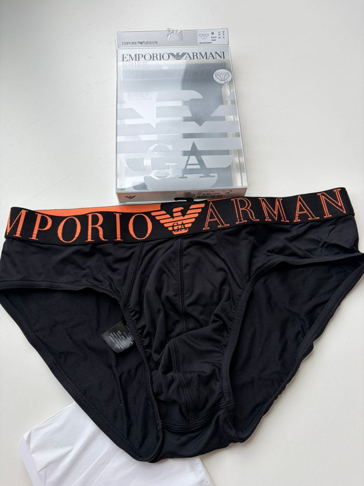 Emporio Armani Microfiber Slip, Kleding | Heren, Ondergoed, Verzenden, Zwart, Slip