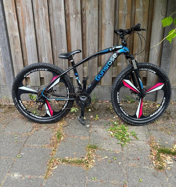 Gunsrose MTB - Unieke Opknapper Mountainbike, Fietsen en Brommers, Fietsen | Mountainbikes en ATB, Gebruikt, Hardtail, Heren, Schijfrem