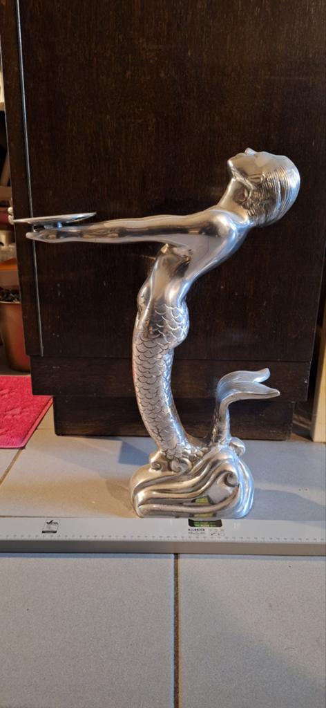 Zeemeermin kandelaar 52cm hoog, Ophalen, Art deco, Overige materialen, Overige typen