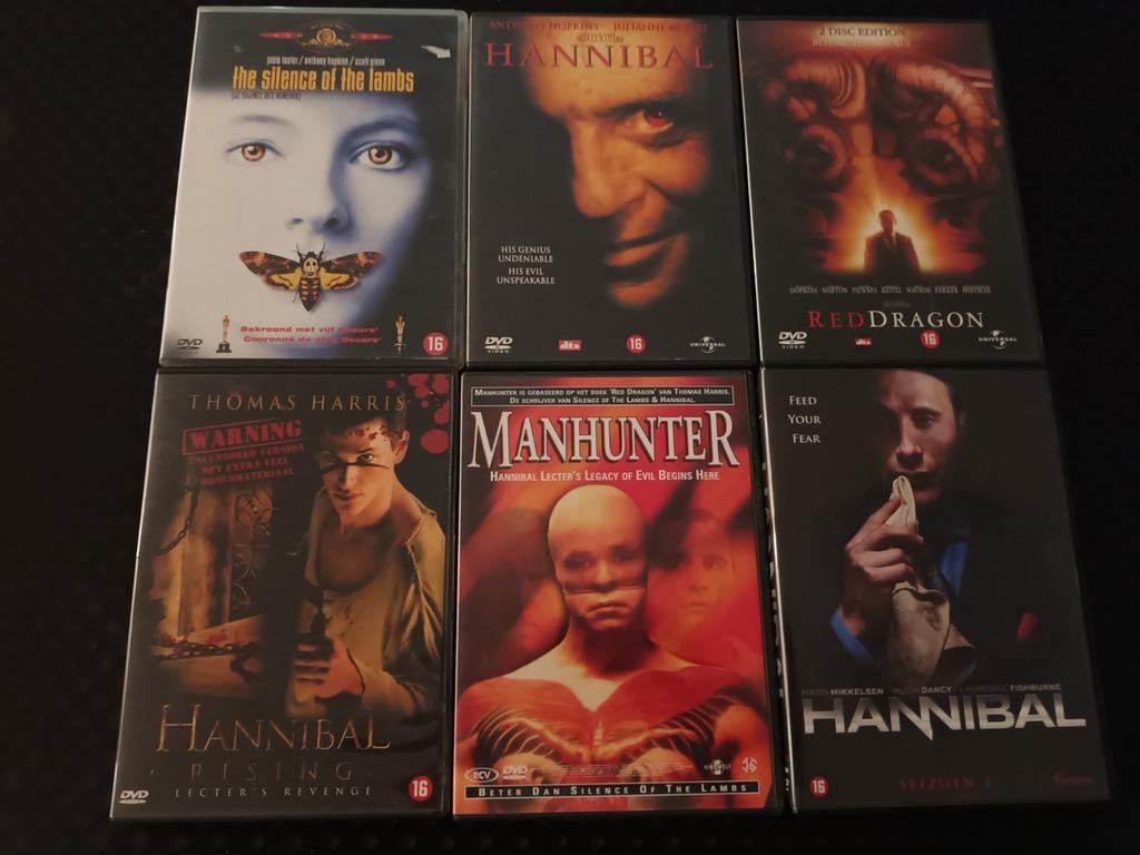 Dvd pakket Hannibal Lector, Vanaf 16 jaar, Ophalen of Verzenden, Zo goed als nieuw