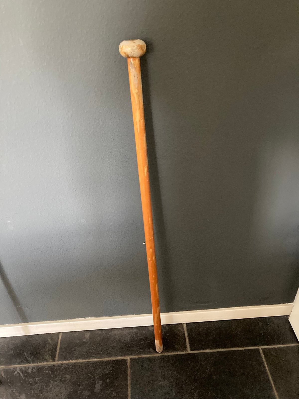 Houten vlaggenmast boot 1 meter, Ophalen of Verzenden, Gebruikt