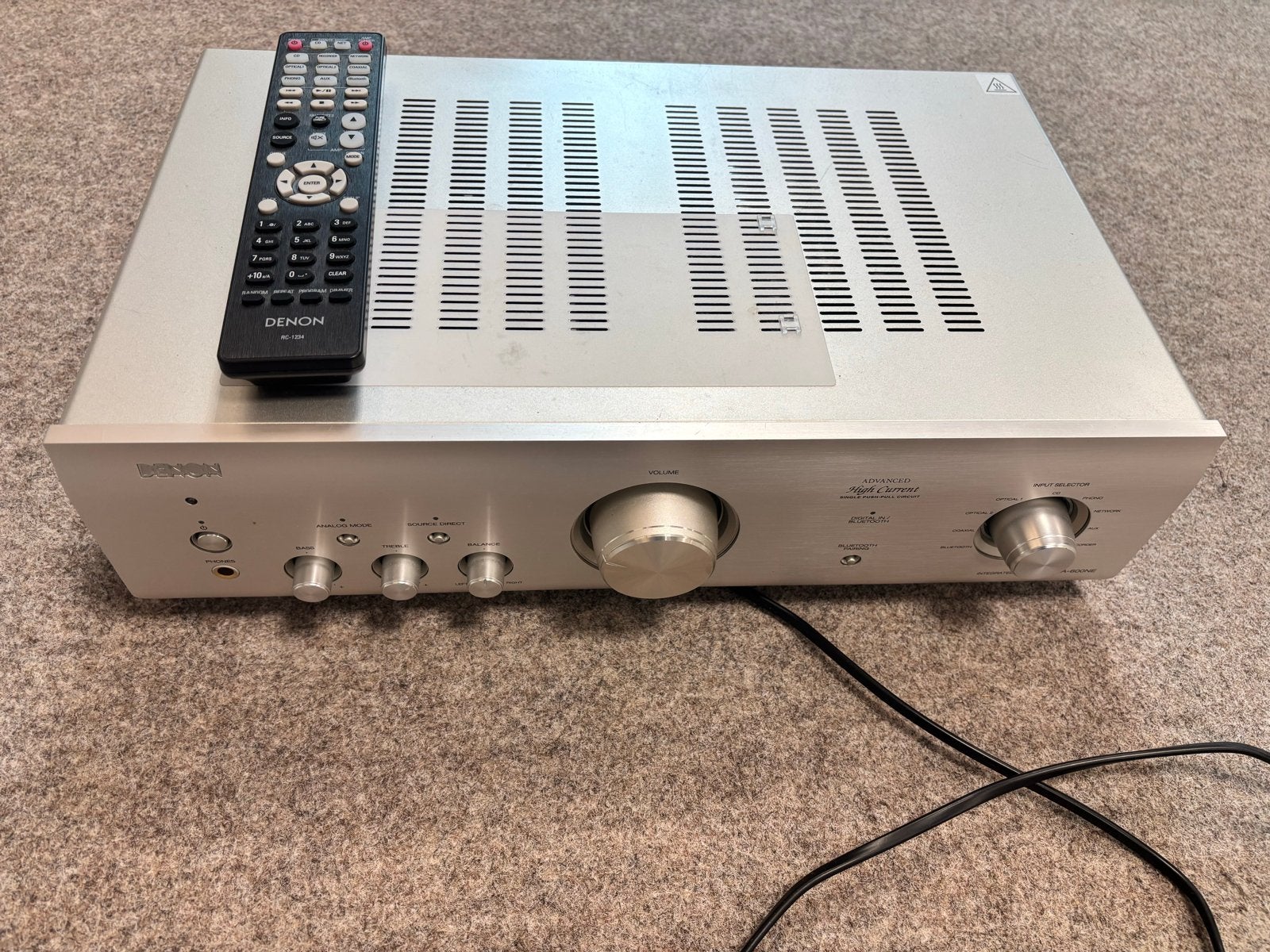 Denon PMA-600NE Geïntegreerde Versterker met Afstandsbedieni, Denon, Ophalen of Verzenden, Zo goed als nieuw, 60 tot 120 watt