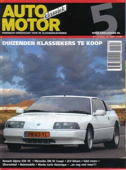 AMK 5 2005 : Renault Alpine V6 GT Turbo - DeLorean DMC12, Boeken, Ophalen of Verzenden, Gelezen, Algemeen