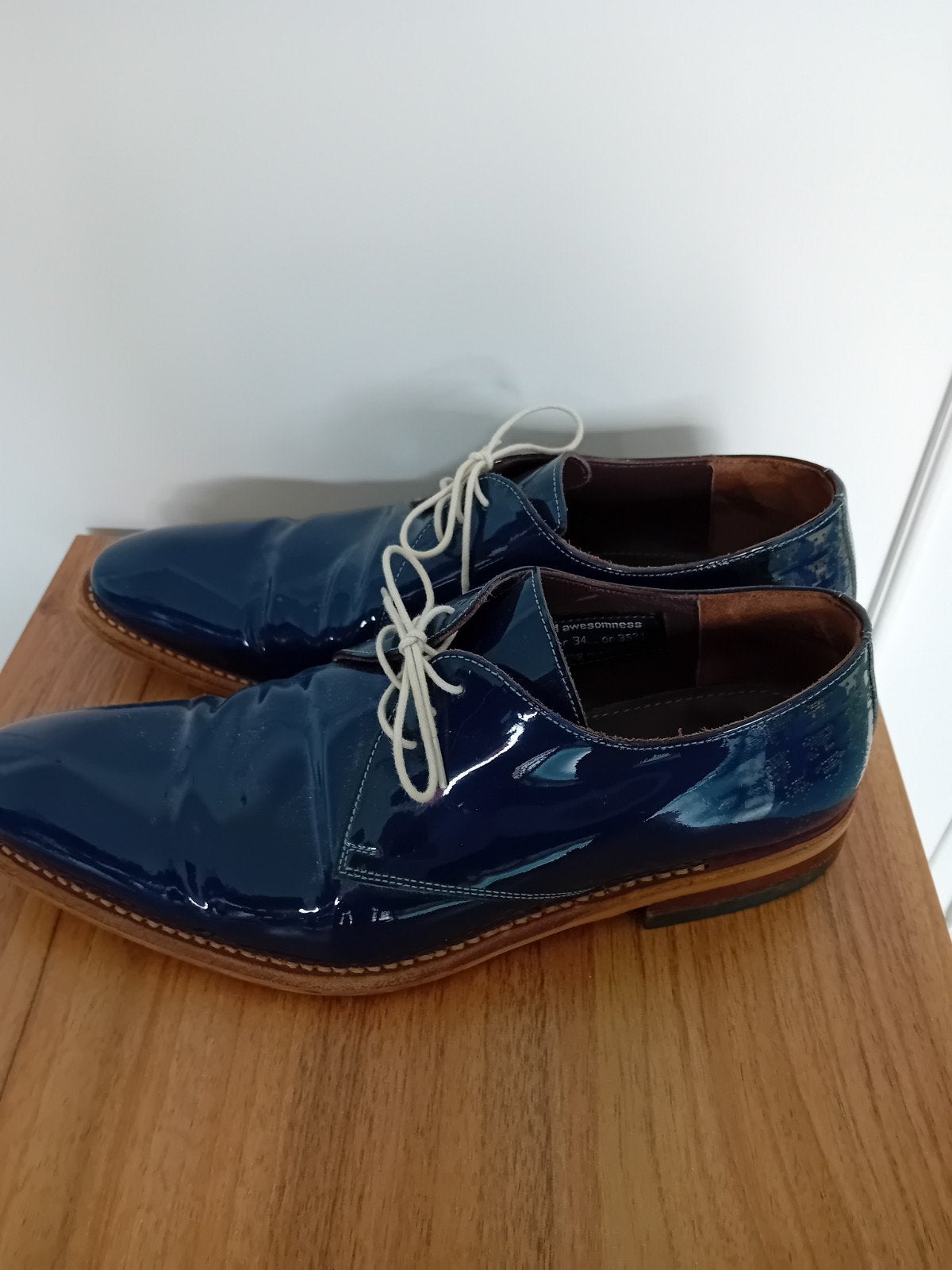 Van Bommel  lakschoenen - Maat 40/41, Ophalen, Zo goed als nieuw, Blauw, Veterschoenen