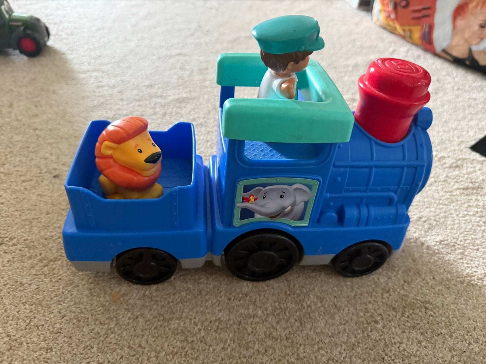 Fisher-Price Little People Trein met Leeuw en Bestuurder, Ophalen of Verzenden, Gebruikt