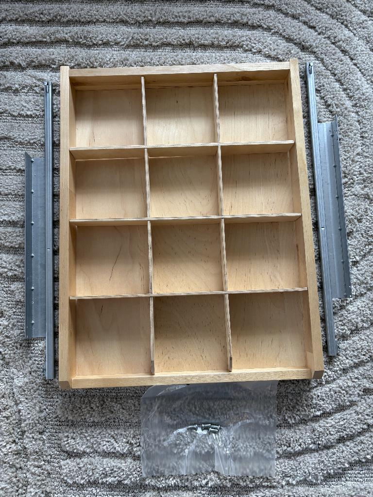 IKEA Komplement lade hout met vakverdeling PAX kast (nr. 2), Met plank(en), 200 cm of meer, Grenenhout, Zo goed als nieuw