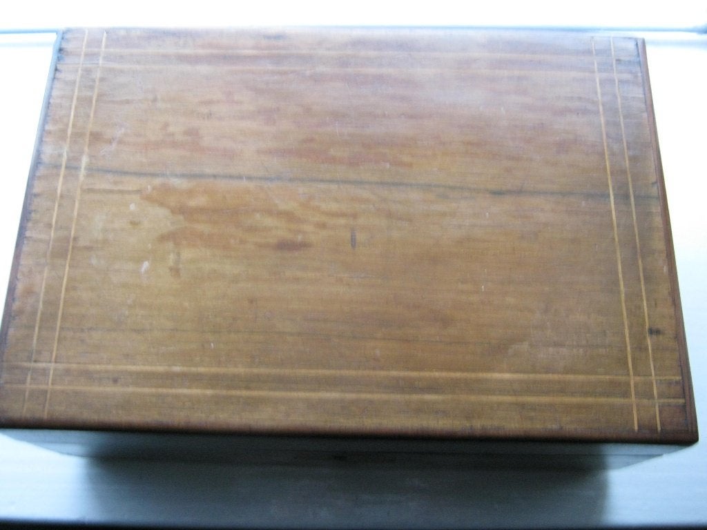 Antiek Mahonie Doos uit ong, 1880, Verzenden