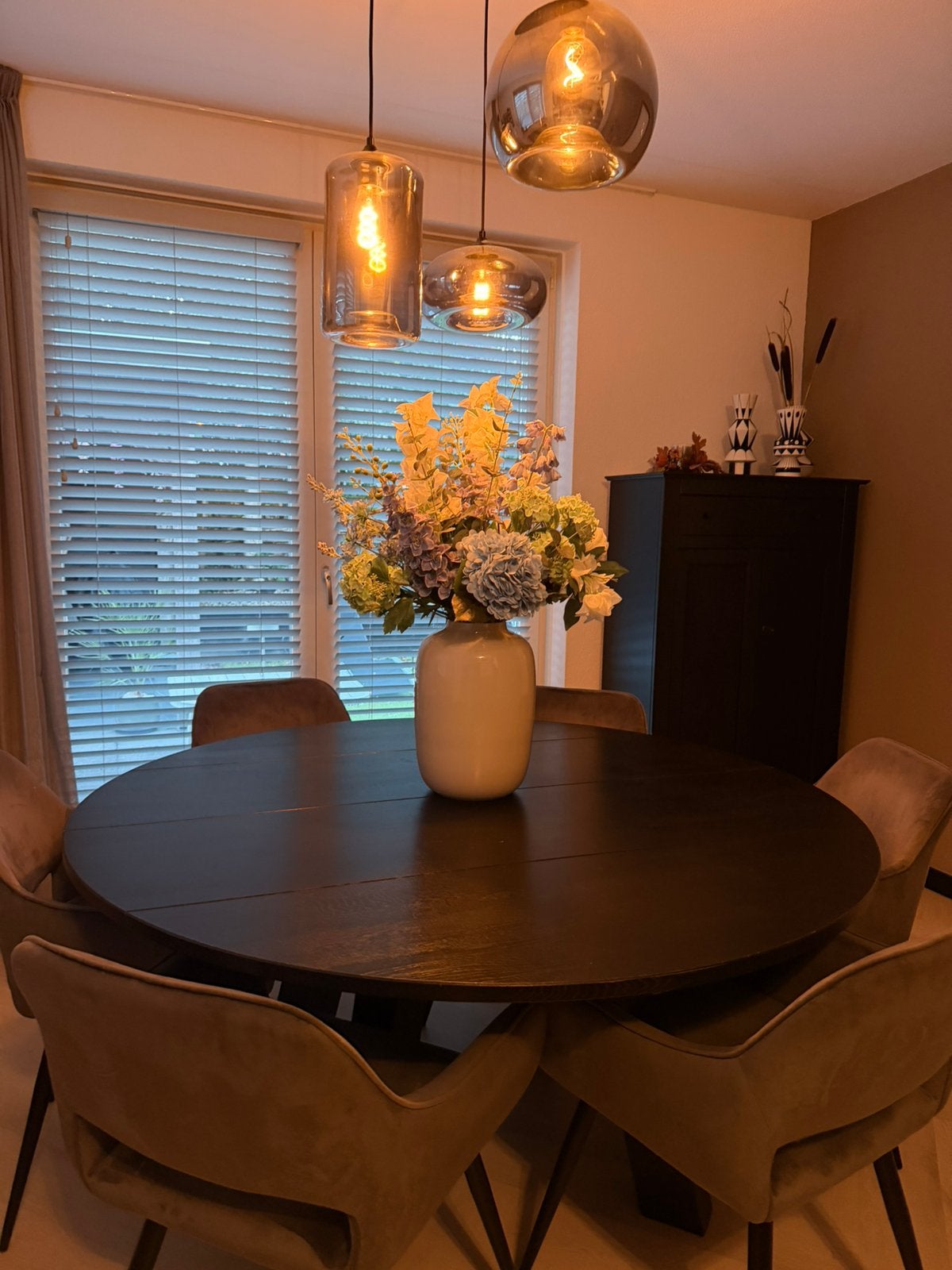 Mooie Woood eettafel Ronda 150 cm, Ophalen, Gebruikt, 150 tot 200 cm, Vijf personen of meer