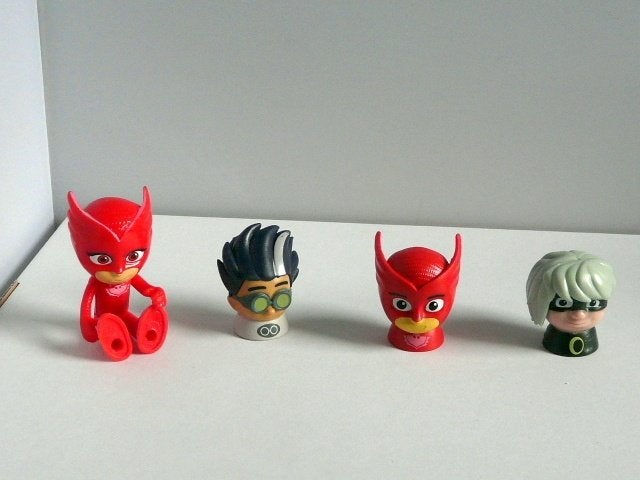 Marvel poppetjes - 4 stuks, Ophalen of Verzenden, Superheld, Zo goed als nieuw, Beeldje of Figuurtje