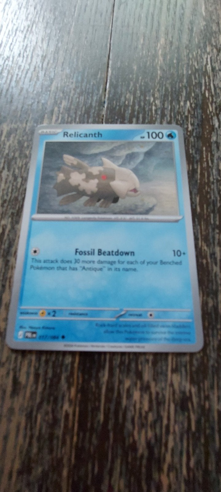 Pokémon Pitch Black Relicanth 017/084 NM, Hobby en Vrije tijd, Verzamelkaartspellen | Pokémon, Ophalen of Verzenden, Zo goed als nieuw