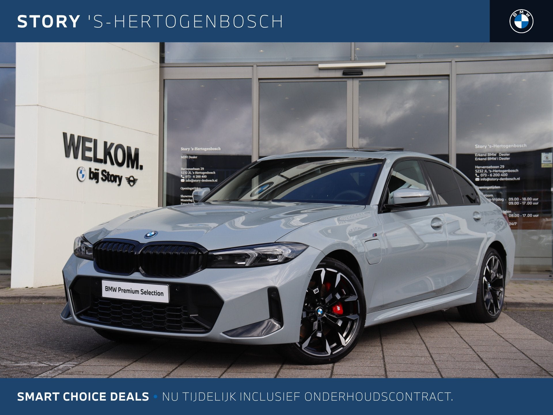 BMW 3 Serie 330e M Sport Automaat / Trekhaak / Schuif-kantel, Achterwielaandrijving, 4 cilinders, Met garantie (alle), Bedrijf